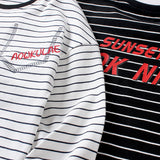 Children Long Sleeve Shirts Autumn Boy Long Sleeve Bottoming Shirt Knitted Striped round Neck