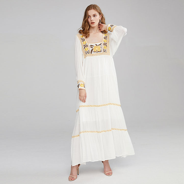 Beth Dutton Bohemian Dress Winter Autumn Midi Dresses Robe Dress Shirt