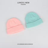 Red Beanie Hat Solid Color Woolen Hat Chinese Landlord Hat Women's Winter