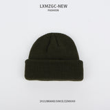 Red Beanie Hat Solid Color Woolen Hat Chinese Landlord Hat Women's Winter