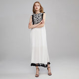 Beth Dutton Bohemian Summer Spring Midi Dress Cross-Border Supply Wish European and American Foreign Trade EBay Bohemian Flower Embroidery Sleeveless Fringe Vest Long Skirt Fashion