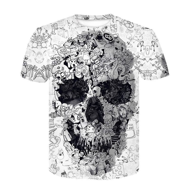 Skull T Shirt Digital Printing Skull