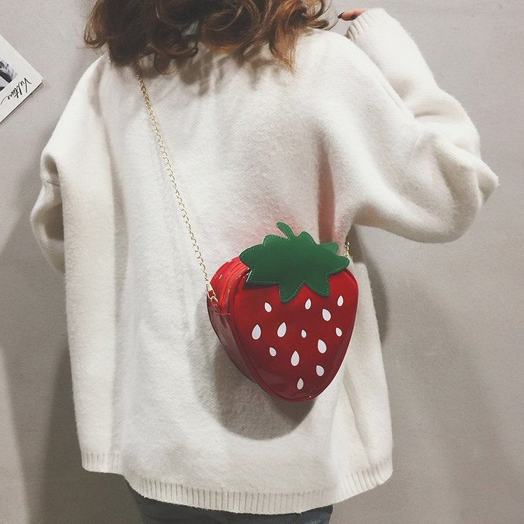 Strawberry Bags Fashion Casual Strawberry Shape Bag