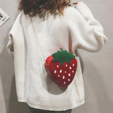 Strawberry Bags Fashion Casual Strawberry Shape Bag