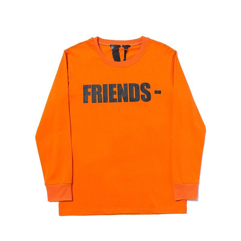 Vlone Sweatshirt Friends Large V Printed Long Sleeve Men And Women Loose Sweater