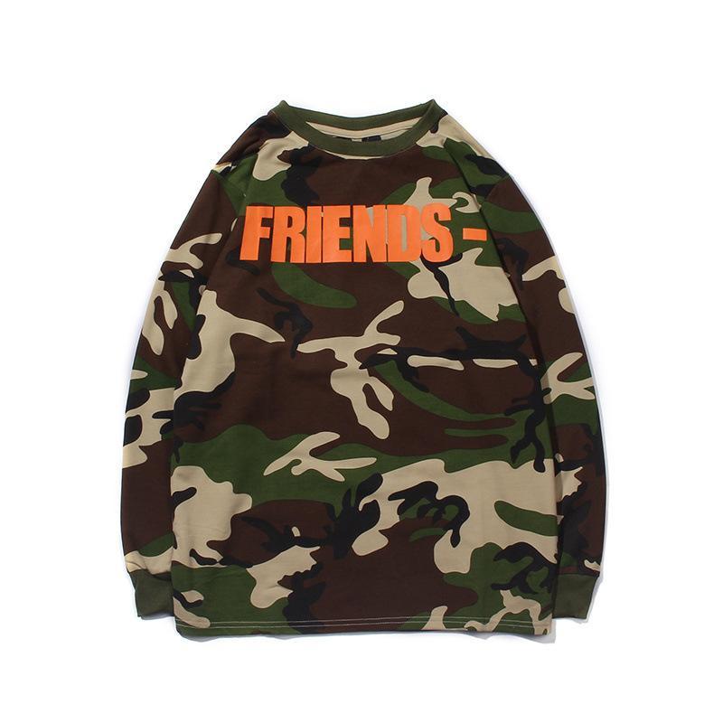 Vlone Sweatshirt Men'S Friends Men'S Large V Long Sleeve Tshirt