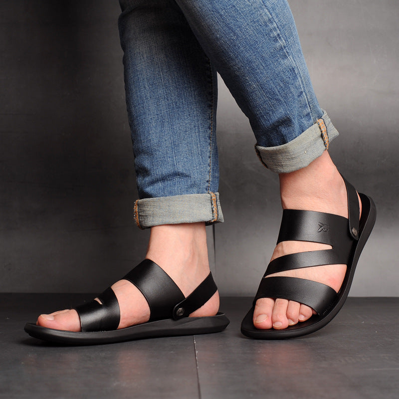 Men Sandals Indoor and Outdoor Beach Sandals Sport Flip Flops Comfort Casual Sandal Men Casual Trend Breathable Beach Shoes