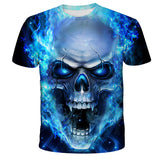 Skull Apparel Skull Pattern Digital Printing Loose