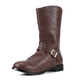 Western Shoes Autumn and Winter Fashion Men's Shoes Casual Men's Leather Boots Short Tube