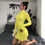 Long Sleeve Burgundy Dress Formal Long Sleeve Narrow Dress for Women