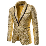 Men Prom Outfits Pleated Solid Color Performance Dress