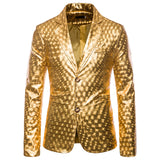 Men Prom Outfits Bronzing Performance Dress Suit