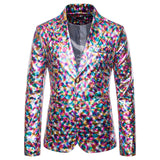 Men Prom Outfits Bronzing Performance Dress Suit