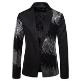 Men Prom Outfits Suit Two-Tone Sequined Performance Dress