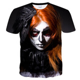 Skull Apparel Skull Pattern Digital Printing Loose