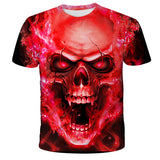 Skull Apparel Skull Pattern Digital Printing Loose