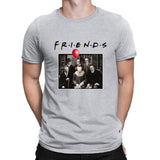 Halloween Costumes Pennywise Michael Myers Men's T-shirt Cotton Matching T-shirt