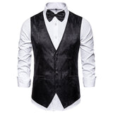 Men Prom Outfits Stage Costume Paisley Vest