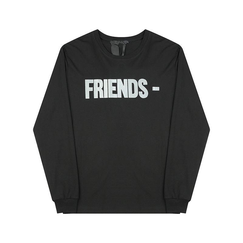 Vlone Sweatshirt Printed Men'S And Women'S Loose Casual Long Sleeves Tshirt Autumn