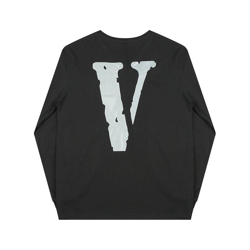 Vlone Sweatshirt Printed Men'S And Women'S Loose Casual Long Sleeves Tshirt Autumn