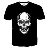 Skull Apparel Skull Pattern Digital Printing Loose