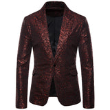 Men Prom Outfits Gilding Paint Spots Pleated