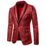 Men Prom Outfits Pleated Solid Color Performance Dress