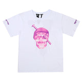 Skull T Shirt Big V Fluorescent Skull