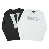 Vlone Sweatshirt Printed Men'S And Women'S Loose Casual Long Sleeves Tshirt Autumn