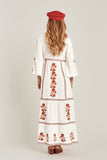 Beth Dutton Bohemian Dress Winter Autumn Midi Dresses Embroidery Embroidery Fashionable Dress