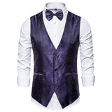 Men Prom Outfits Stage Costume Paisley Vest