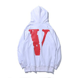 Vlone Hoodie Able Winter Clothes Red Large V Loose Large Size Hoodie Coat