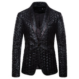 Men Prom Outfits Pleated Solid Color Performance Dress
