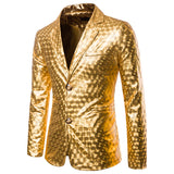 Men Prom Outfits Bronzing Performance Dress Suit