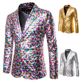 Men Prom Outfits Bronzing Performance Dress Suit
