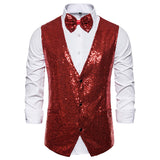 Men Prom Outfits Small Sequined Vest