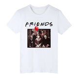 Halloween Costumes Pennywise Michael Myers Short Sleeve Men's and Women's T-shirt