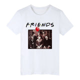 Halloween Costumes Horror Friends Pennywise Michael Myers Halloween Short Sleeve Men's T-shirt
