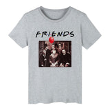 Halloween Costumes Horror Friends Pennywise Michael Myers Halloween Short Sleeve Men's T-shirt