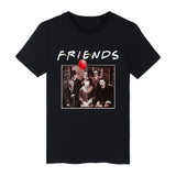 Halloween Costumes Pennywise Michael Myers Short Sleeve Men's and Women's T-shirt