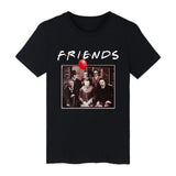 Halloween Costumes Horror Friends Pennywise Michael Myers Halloween Short Sleeve Men's T-shirt