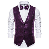 Men Prom Outfits Small Sequined Vest