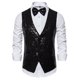 Men Prom Outfits Small Sequined Vest
