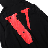 Vlone Hoodie Able Winter Clothes Red Large V Loose Large Size Hoodie Coat