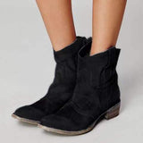 Western Shoes Autumn and Winter Women's Shoes plus Size Women's Boots Retro Ankle Boots Women's Boots