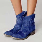 Western Shoes Autumn and Winter Women's Shoes plus Size Women's Boots Retro Ankle Boots Women's Boots