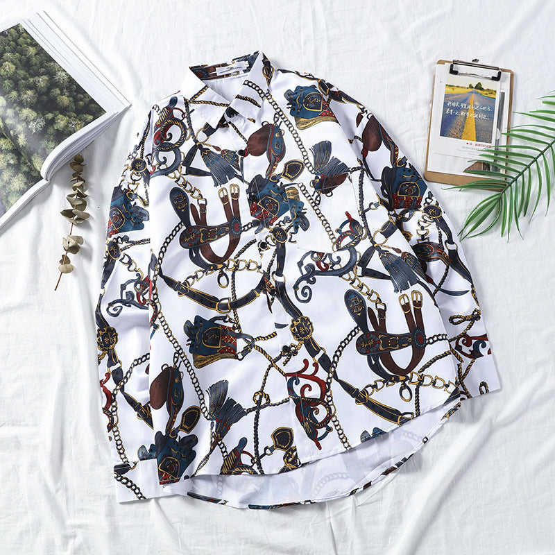 Men's Shirts Silky Soft Long Sleeve Shirt Printed