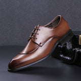 Men's Dress Shoes Classic Leather Oxfords Casual Cushioned Loafer Business Casual Men's Shoes