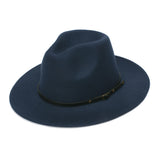 Black Cowboy Hat Autumn and Winter Vintage Top Hat Women's Trendy Hat