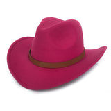 Black Cowboy Hat Denim Hat Men's and Women's Autumn and Winter Warm